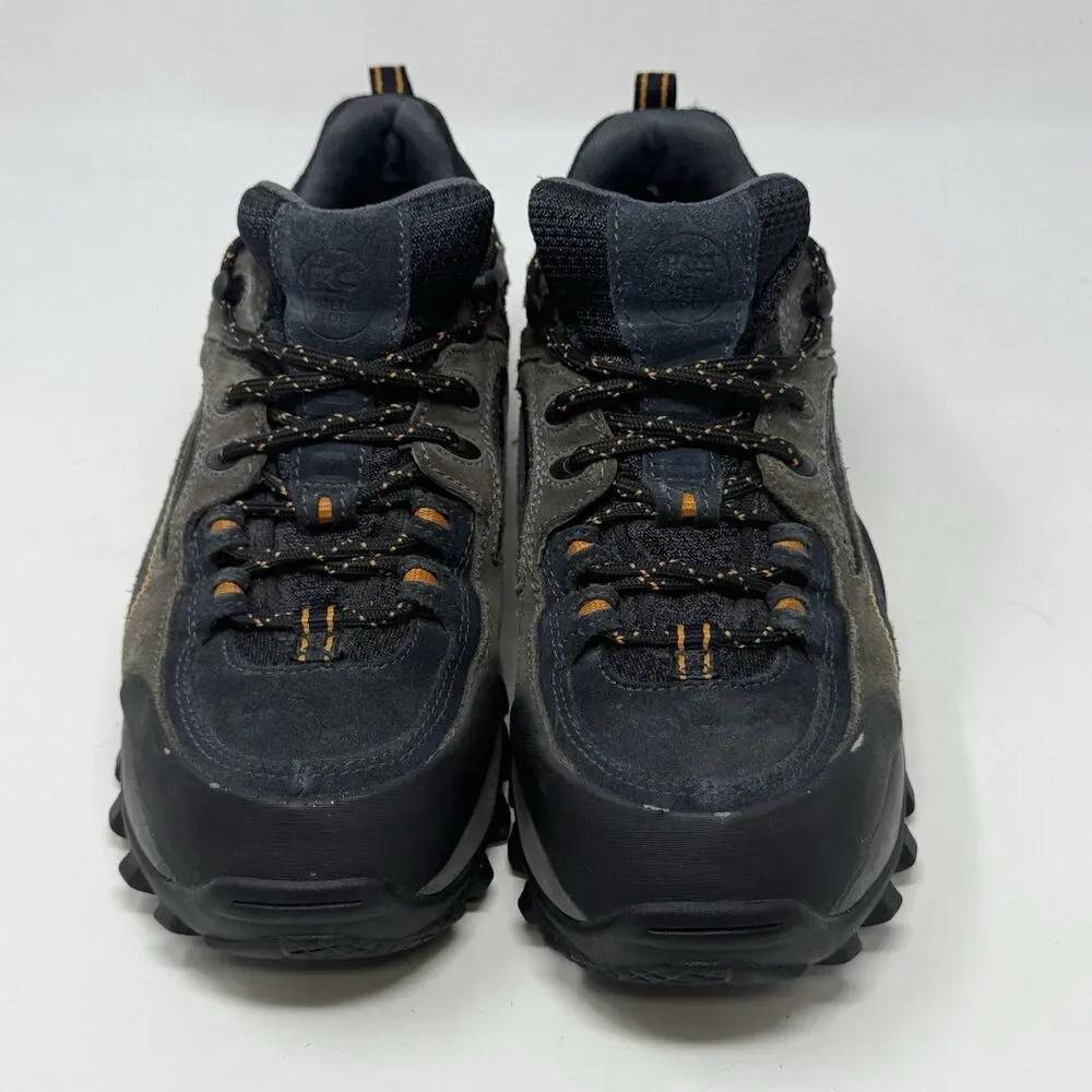 Timberland Pro Mudsill Steel Toe Work Shoes Mens 7.5 Blue Gray Suede Lace Up